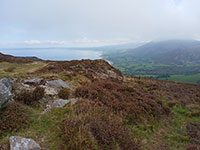 Gadael Arfon am wlad Llyn, bwlch yr Eifl.